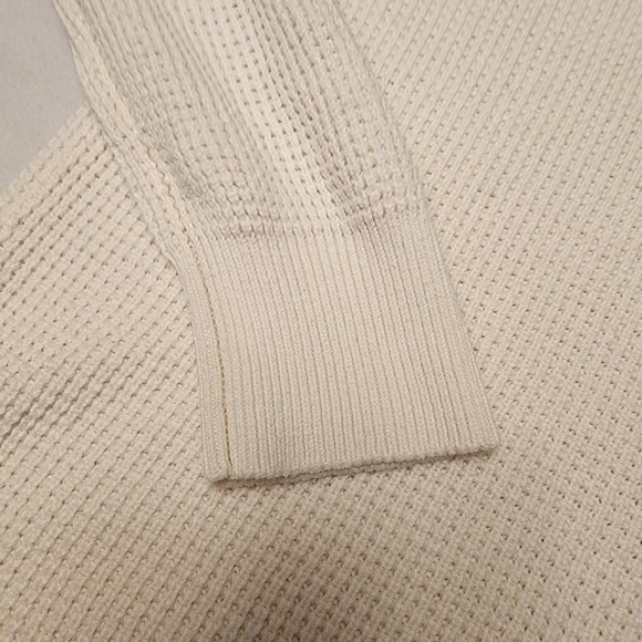 Michael Kors White Cowl Neck Waffle Pattern Pullover Sweater L - Picture 12 of 13